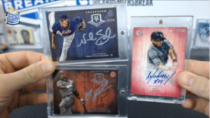 2014 Bowman Inception - Jose Abreu - Pink Auto, Noah Syndergaard - Silver Signatures, Maikel Franco - Silver Signatures