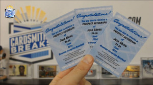 2014 Bowman Inception - Jose Abreu - Prospect Autograph Redemption x3