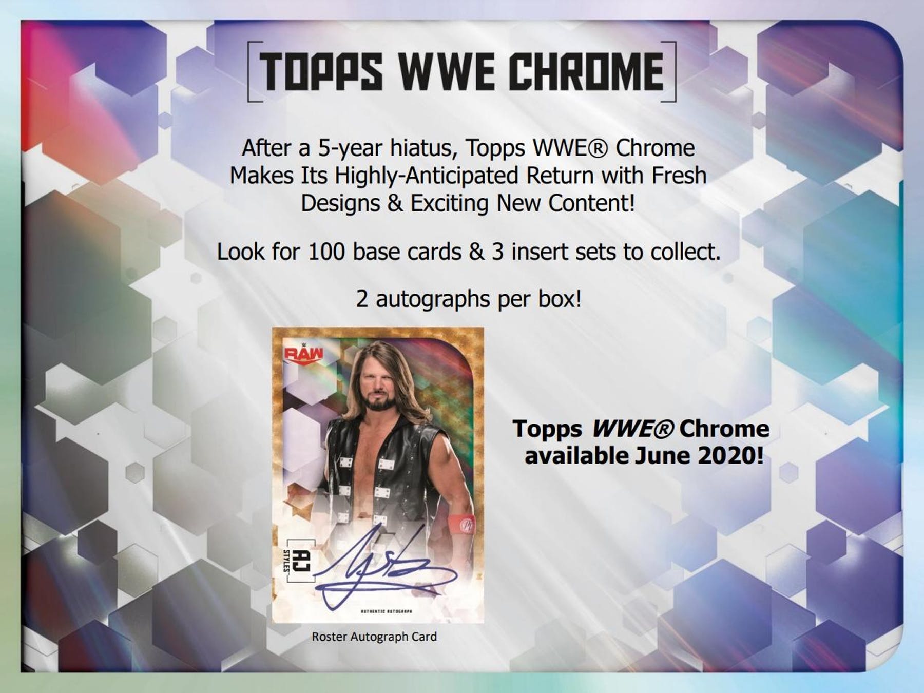 Topps 2020 WWE Chrome Base Set Cards 1-100 UK SELLER 