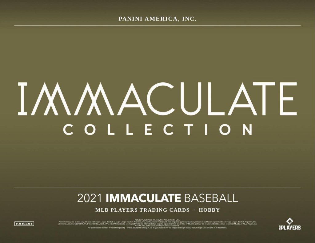 2021 Panini Immaculate Baseball Checklist