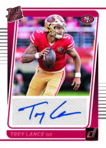 Autograph Red, Trey Lance, Rated Rookies