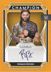 Roman Reigns, Prizms, Gold, Signatures