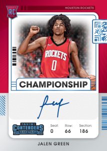 Rookie Season Ticket, Championship Ticket, Jalen Green