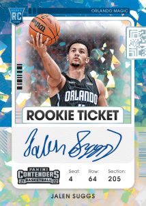 Rookie Season Ticket, Cracked Ice Ticket, Jalen Suggs