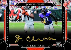 ROOKIE SIGNATURES FIELD PASS HOLO SILVER, Ja'Marr Chase