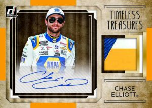 Timeless Treasures Materials Signatures Holo Gold, Chase Elliott