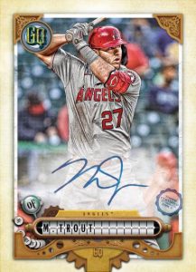 Gypsy Queen Autograph Card, Mike Trout, 2022 Topps Gypsy Queen, baseball
