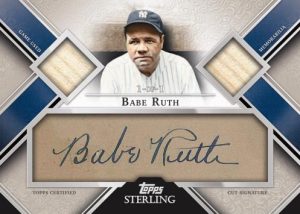 Legendary Cut Signature Relic Card, Babe Ruth