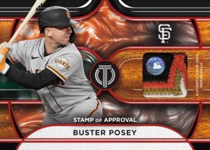 Stamp of Approval Relic Card, Buster Posey