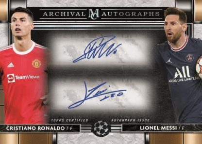 Archival Dual Autographs, Cristiano Ronaldo and Lionel Messi