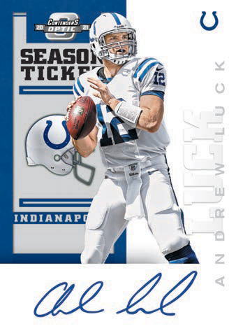 2012 CONTENDERS TRIBUTE AUTOGRAPHS, Andrew Luck