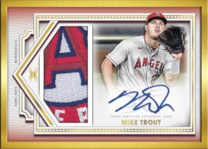 Framed Autograph Patch Collection, Red Parallel, Mike Trout
