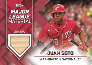 Major League Material Relic - Red Parallel, Juan Soto