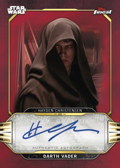 Prime Autograph - Red Refractor, Hayden Christensen as Darth Vader
