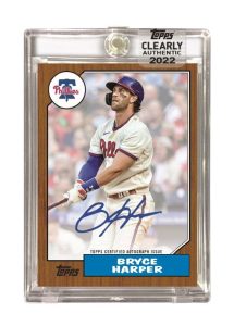 Clearly Authentic 1987 Topps Autograph, Bryce Harper