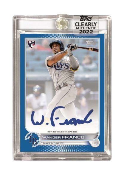 Clearly Authentic Autograph- Blue Parallel, Wander Franco