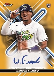 Finest Autograph Card Gold Refractor Parallel, Wander Franco