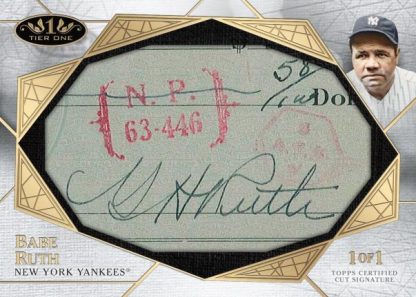Cut Signature Card, Babe Ruth