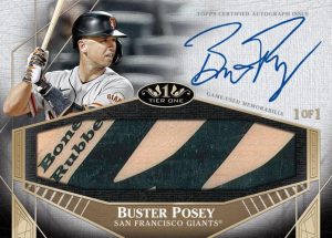 Tier One Autographed Limited Lumber, Buster Posey