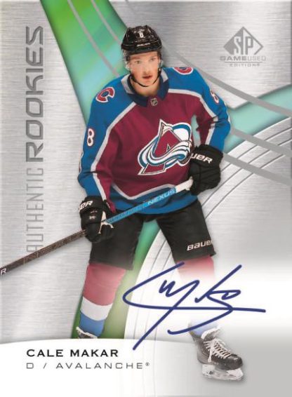 ROOKIE AUTOS 2019-20 SP Game Used Authentic Rookies, Cale Makar
