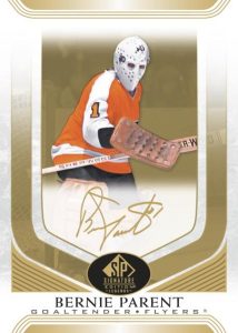 2020-21 Upper Deck SP Signature Edition Legends Hockey- BASE SET SP’S Gold Foil Parallel, Bernie Parent