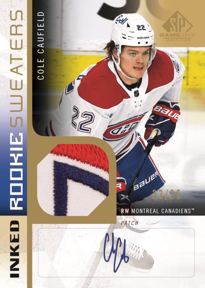 INKED ROOKIE SWEATERS Patch Parallel, Cole Caufield