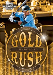 2022 Panini Chronicles Baseball- GOLD RUSH, Julio Rodriguez