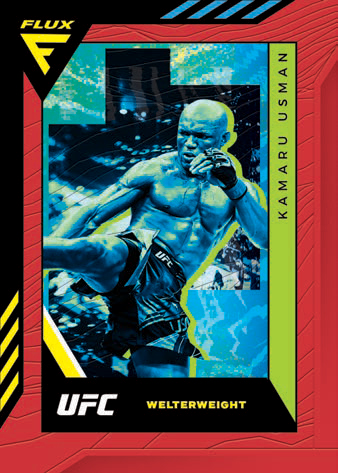 2022 Panini Chronicles UFC- BASE FLUX RED- Hobby Exclusive, Kamaru Usman