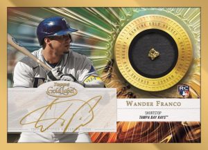 Framed Gold Prospect Autograph Relic Card, Wander Franco