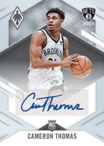 2021-22 Panini Chronicles Basketball- PHOENIX ROOKIE AUTO, Cameron Thomas