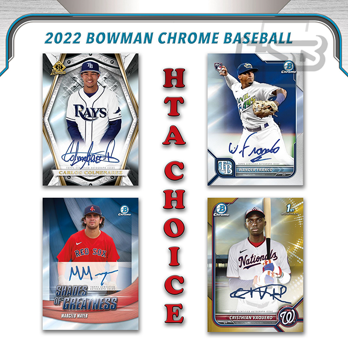 2022 Bowman Chrome HTA Choice Baseball Checklist