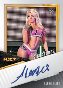 2022 Panini NXT WWE- NXT ALUMNI SIGNATURES, Alexa Bliss