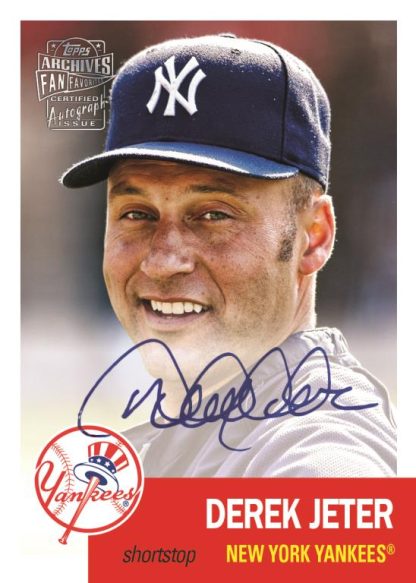 2022 Topps Archives Baseball- Fan Favorites Autograph, Derek Jeter