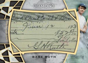 2022 Topps Diamond Icons Baseball- Immortal Cut Signature Card, Babe Ruth