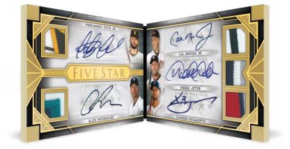 2022 Topps Five Star Baseball- Five Stars Autograph Relic Book Card