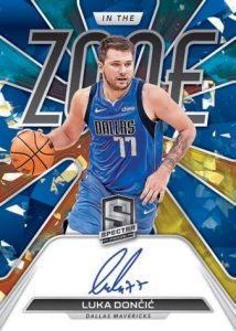 2021-22 Panini Spectra Basketball- IN THE ZONE AUTOGRAPHS ASTRAL, Luka Doncic