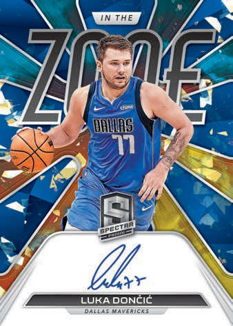 2021-22 Panini Spectra Basketball- IN THE ZONE AUTOGRAPHS ASTRAL, Luka Doncic