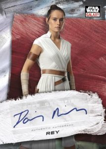 2022 Topps Star Wars Galaxy Chrome - Autograph Red Parallel, Rey