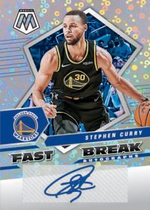 2021-22 Panini Mosaic Fast Break Basketball - AUTOGRAPHS FAST BREAK, Stephen Curry
