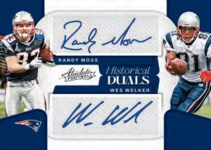 2022-23 Panini Absolute Football - HISTORICAL DUALS, Randy Moss and Wes Welker