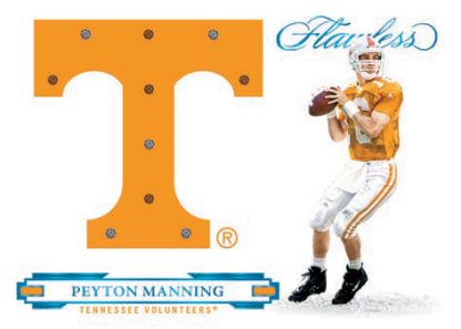 2022 Panini Flawless Collegiate Football - PLAYER TEAM GEMS PLATINUM, Peyton Manning