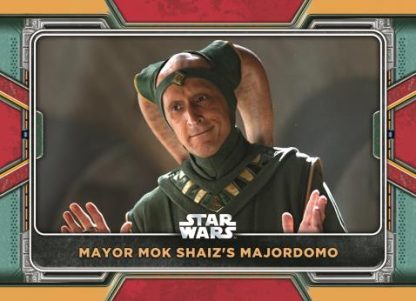 2022 Topps Star Wars Book of Boba Fett - Red Parallel, Mayor Mok Shaiz's Majordomo