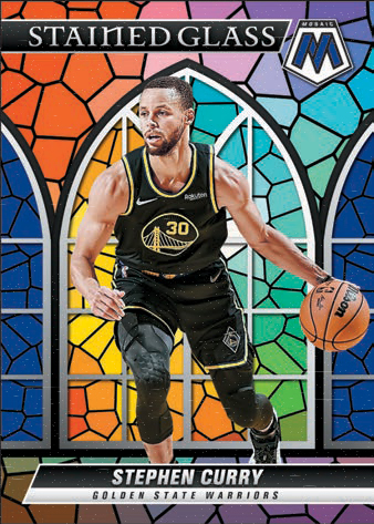 2021-22 Panini Mosaic Hobby Basketball - STAINED GLASS, Stephen Curry