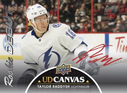 CANVAS ROOKIE DEBUTS Auto Parallel, Taylor Raddysh