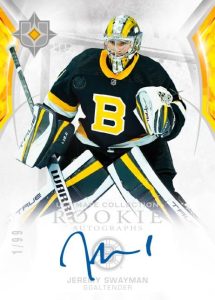 2021-22 Upper Deck Ultimate Collection Hockey - ULTIMATE ROOKIES AUTOS, Jeremy Swayman