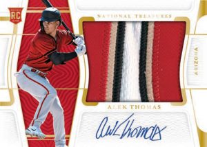 ROOKIE MATERIAL SIGNATURES 2 HOLO GOLD, Alek Thomas