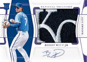 2022 Panini National Treasurers Baseball - ROOKIE MATERIAL SIGNATURES PURPLE, Bobby Witts Jr