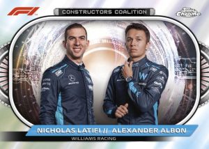 2022 Topps F1 Chrome Racing - Constructors Coalition, Nicholas Latifi & Alexander Albon