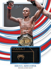 2022 Panini Immaculate UFC - UFC FIGHT NIGHT MEMORABILIA PLATINUM, Israel Adesanya