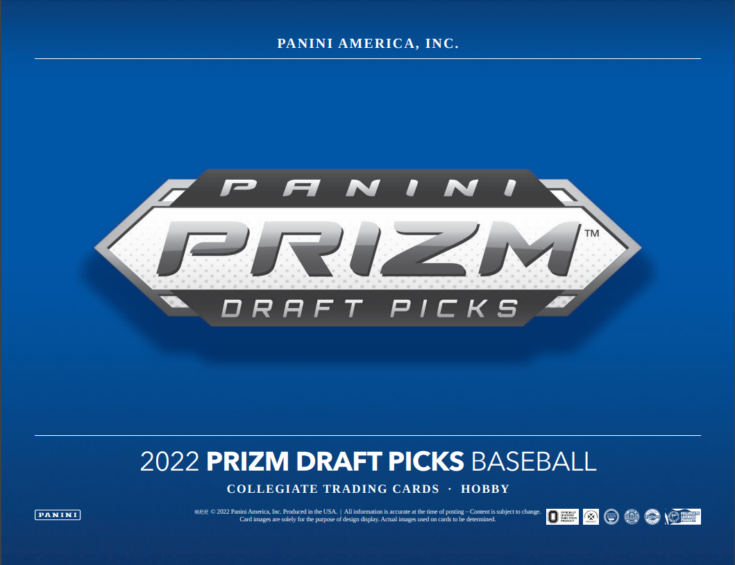 2022 Panini Prizm Draft Picks Hobby Baseball Checklist